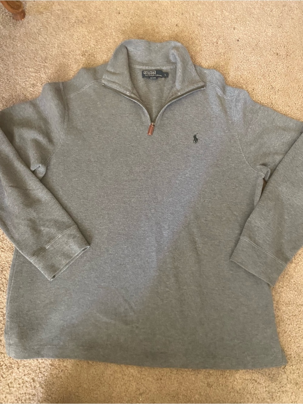 Polo Ralph Lauren Pullover 1/4 Zip Sweater- Large